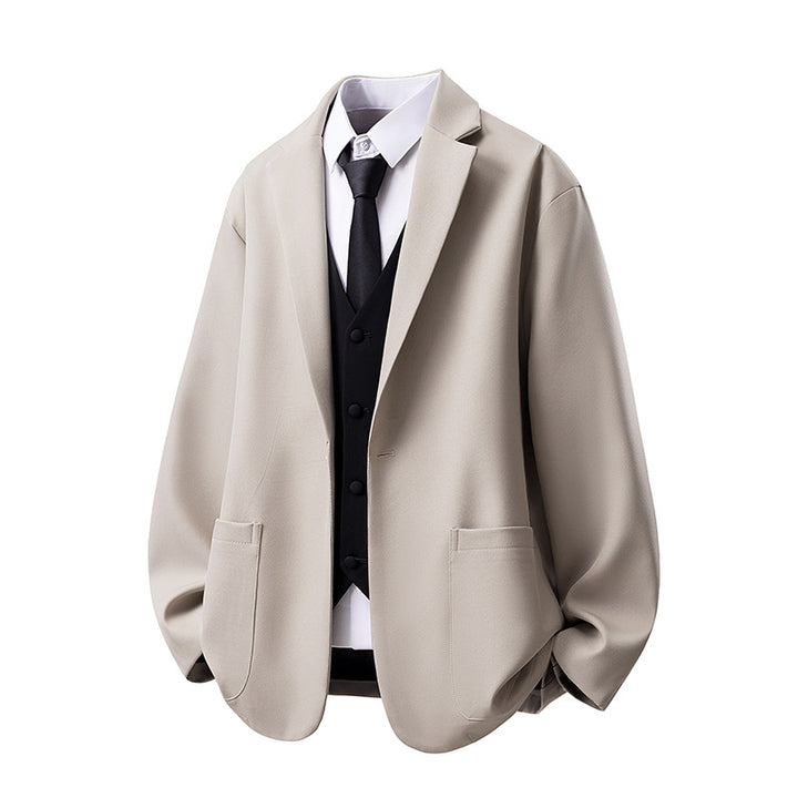Herren Oversize-Sakko-Jacke mit legerer Overshirt-Silhouette Echoarchiv