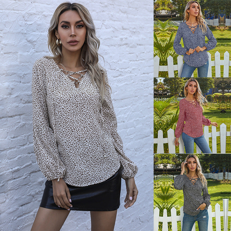 Damen Elegante Bluse mit Schnürung Echo Archiv