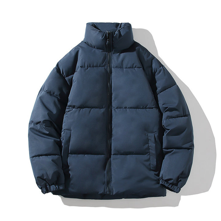 Herren isolierte Steppjacke mit hohem Kragen und elastischen Bündchen Echoarchiv