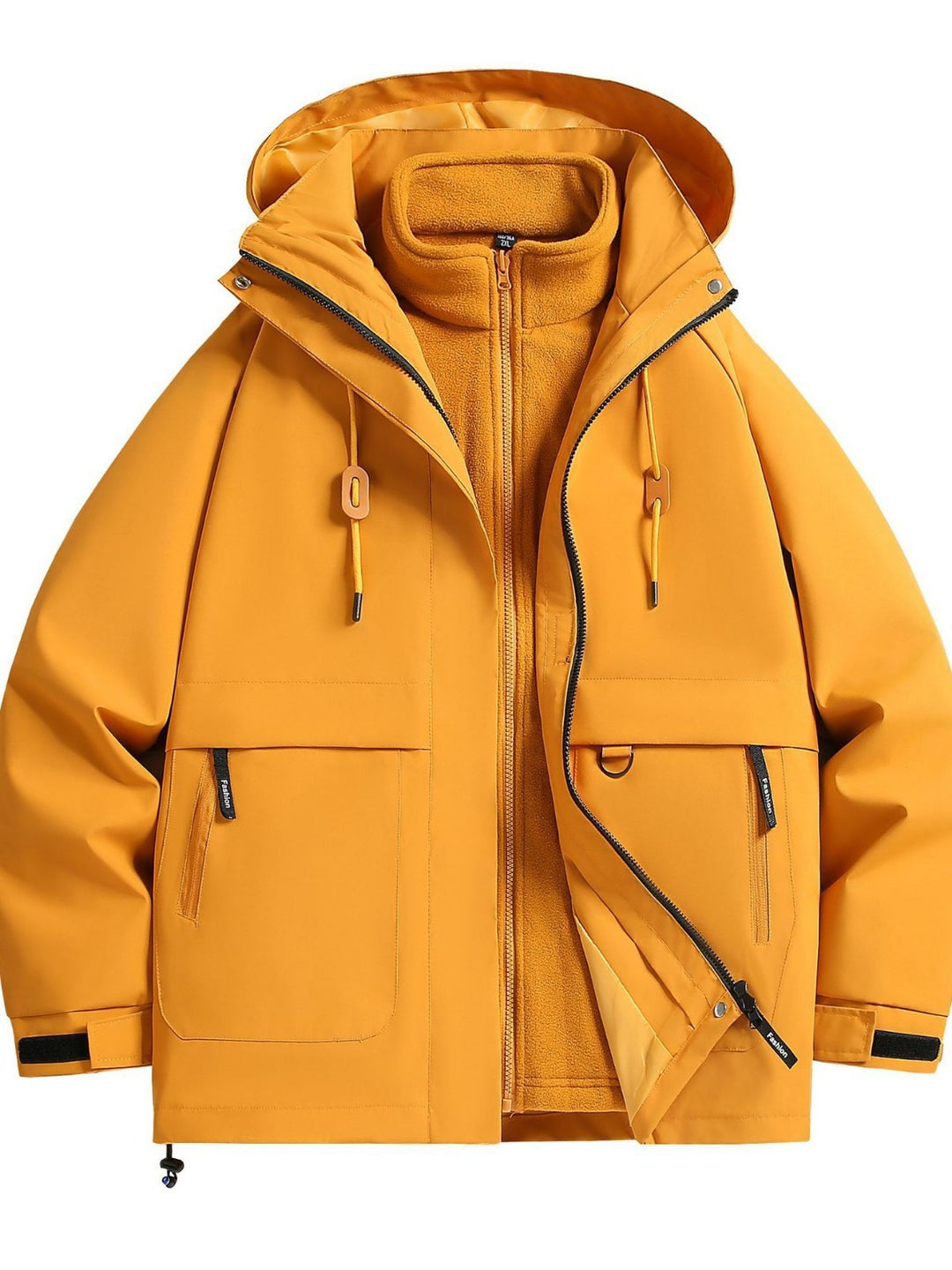 Herren Wattierte Softshell-Funktionsjacke mit Kapuze, Fleece-Innenfutter & verdecktem Reißverschluss Echo Archiv