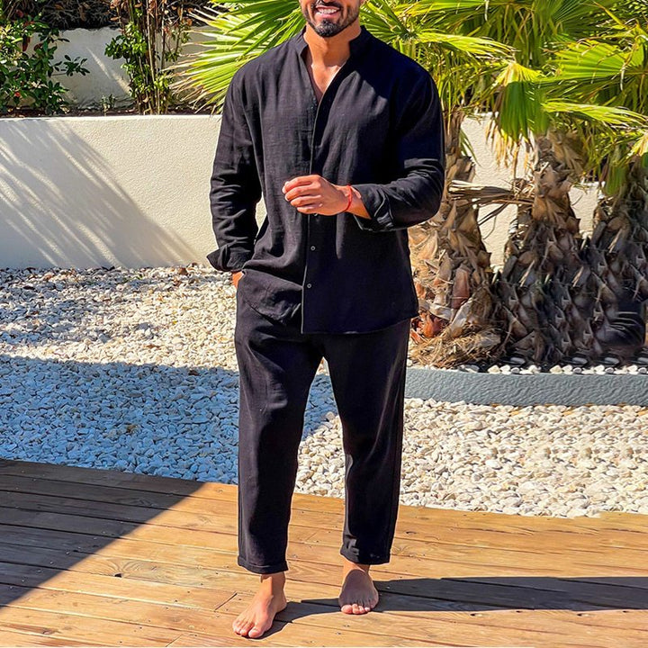 Herren Leichte Sommer-Hemd und Hose Set Echoarchiv