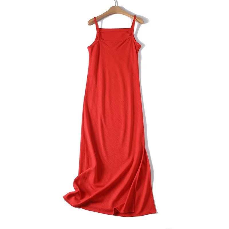 Damen Maxi-Kleid mit verstellbaren Spaghetti-Trägern und schmeichelndem Schnitt Echo Archiv