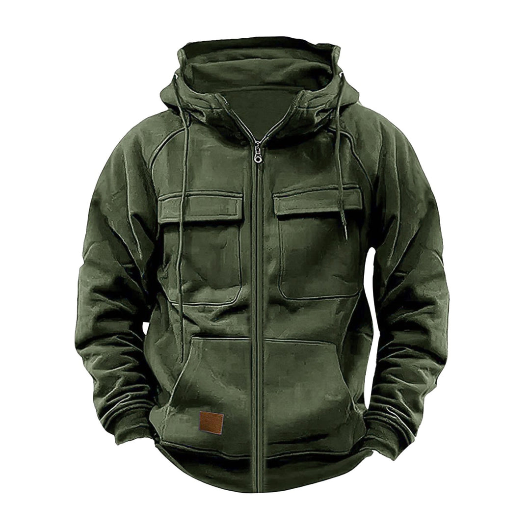 Herren robuste Kapuzenjacke mit praktischen Taschen und stylischem Reißverschluss Echoarchiv
