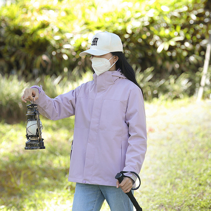 Unisex Wetterfeste Trekking-Softshelljacke mit hohem Kragen und leichter Thermofütterung Echoarchiv