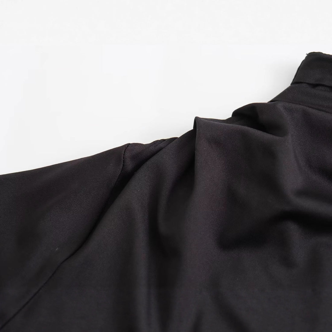 Damen Asymmetrisches One-Shoulder Maxikleid mit langem Ärmel Echoarchiv