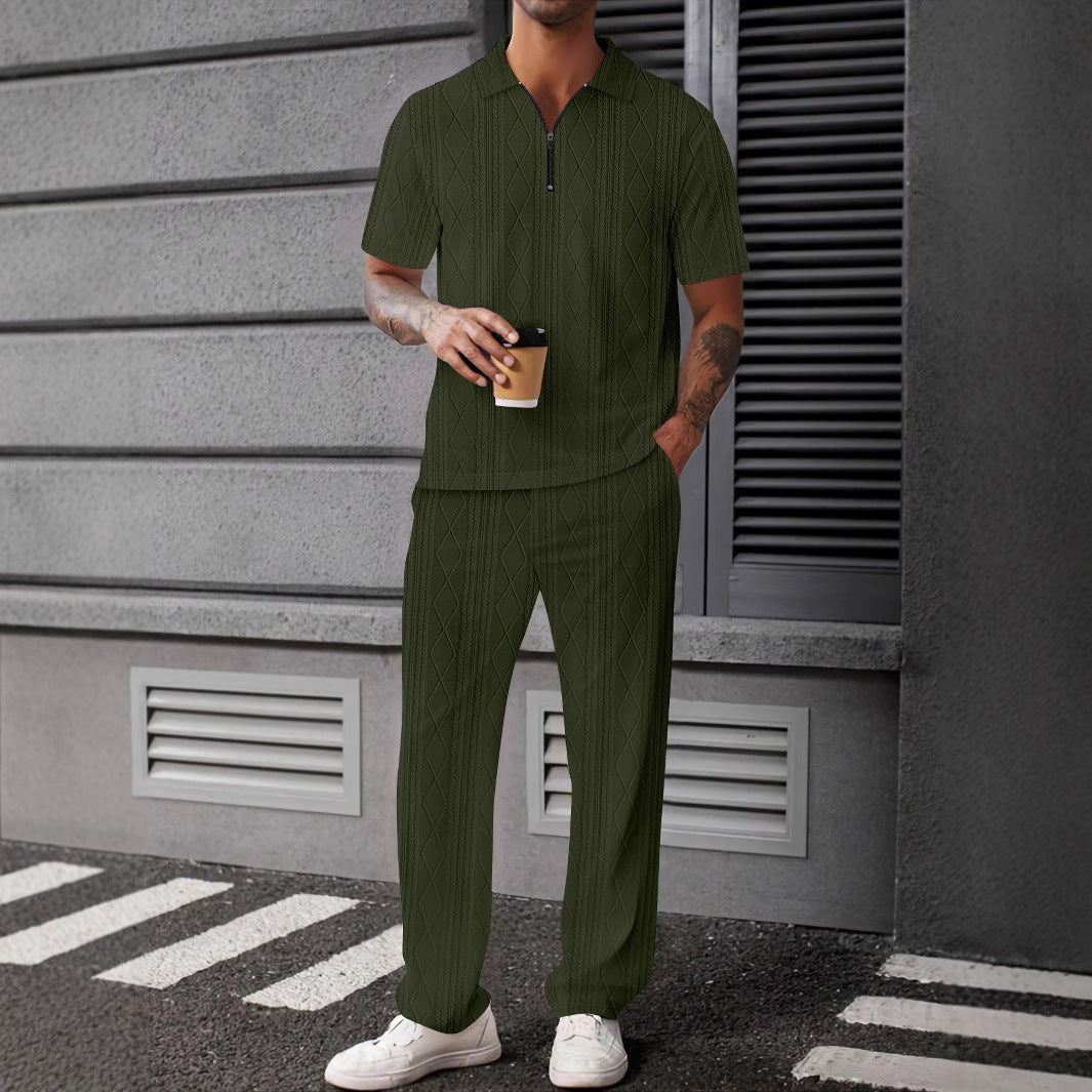 Herren Freizeitanzug mit modernem Strukturdesign Echoarchiv