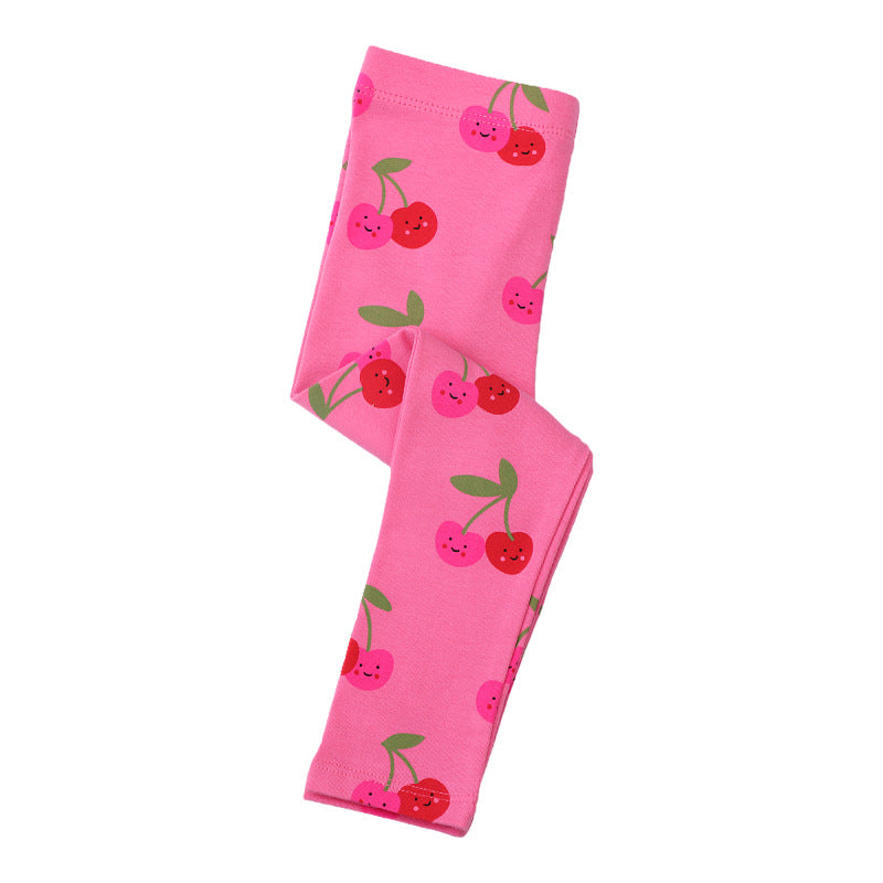 Mädchen Leggings mit fröhlichem Kirschmuster Echo Archiv