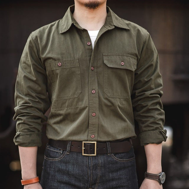 Herren Utility-Shirt mit Brusttaschen Echo Archive