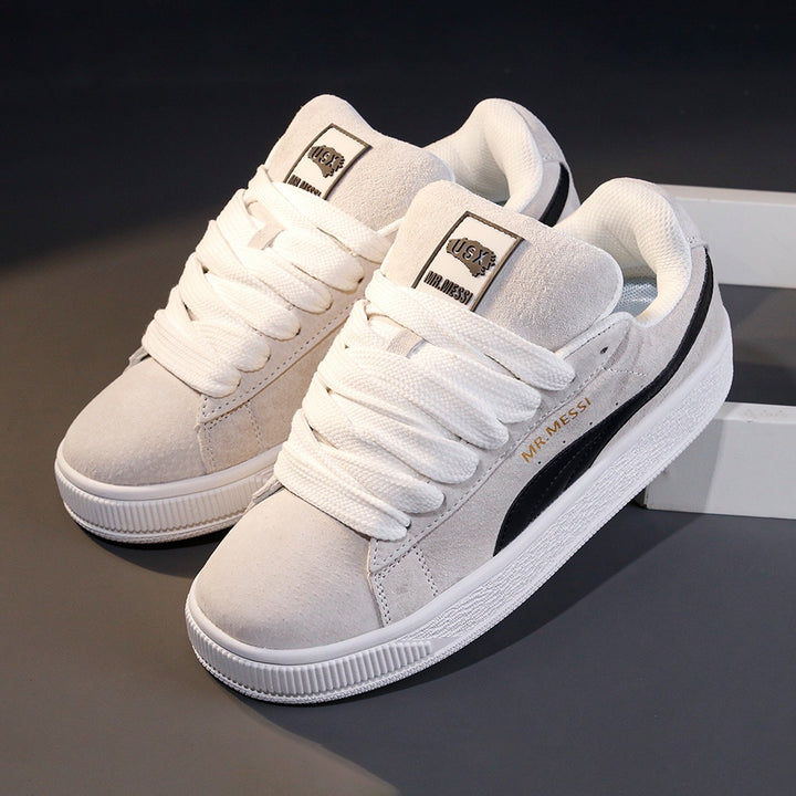 Damen modische Sneakers mit elastischen Schnürsenkeln und weichem Obermaterial Echo Archiv