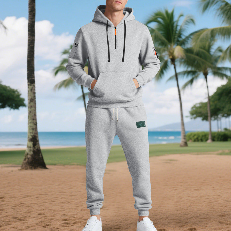 Herren Freizeit-Sweatset mit praktischen Taschen und Kordelzug Echoarchiv