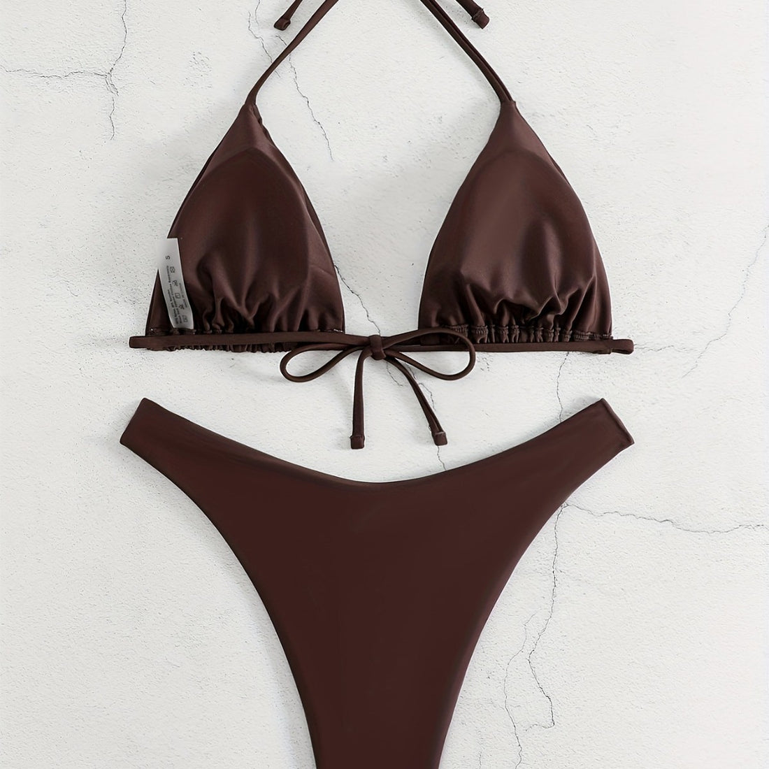 Damen Triangel-Bikini-Set mit gerafftem Design – Maréssa