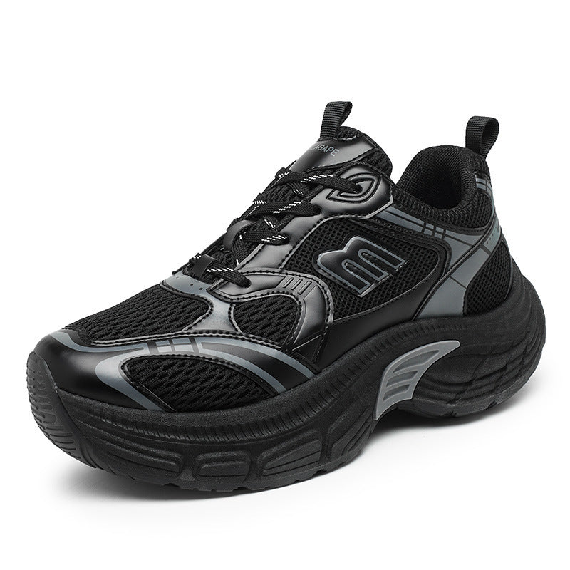 Unisex Voluminöse Mesh-Runner mit atmungsaktivem Obermaterial und stoßdämpfender Plateausohle Echoarchiv