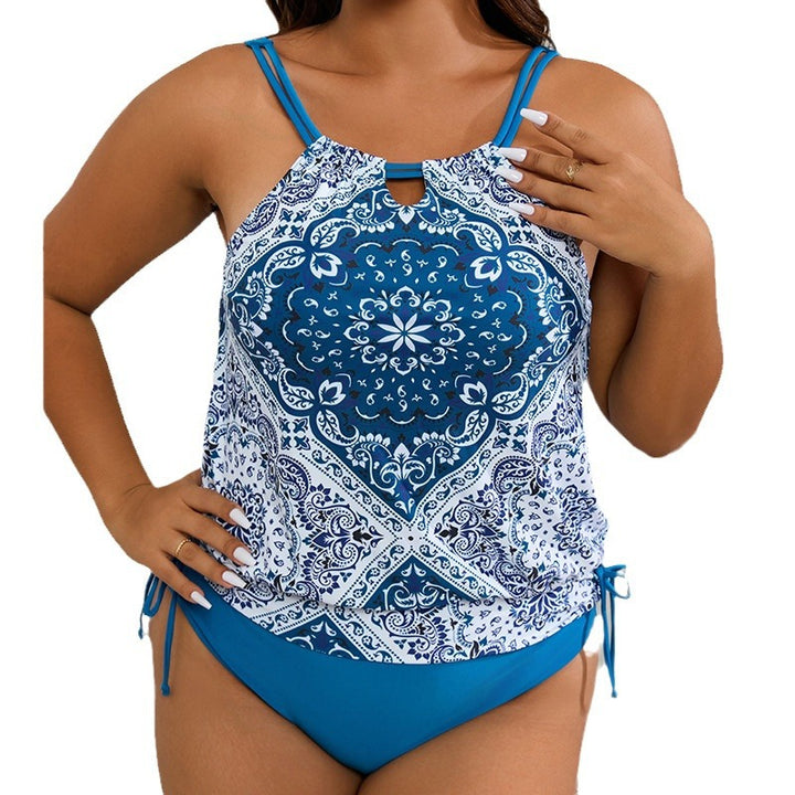 Damen Tankini mit verspielt floralem Design und verstellbaren Trägern Echo Archiv