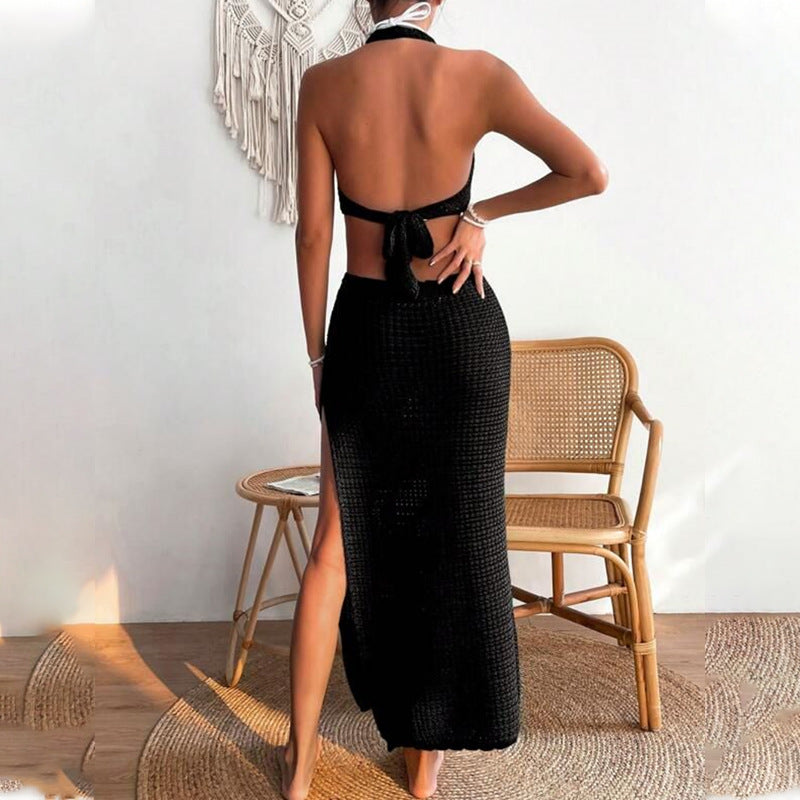 Damen elegantes Häkelkleid mit tiefem Ausschnitt Echo Archiv