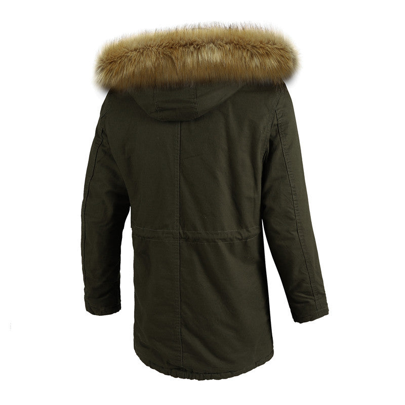 Herren warme Winterjacke mit abnehmbarer Kapuze und Fleecefutter Echoarchiv