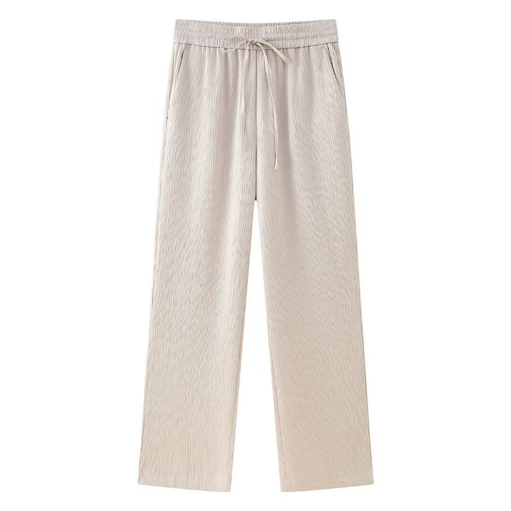 Damen nan weite Plissee-Hose mit elastischem Bund, Tunnelzug und seitlichen Eingrifftaschen Echo Archiv