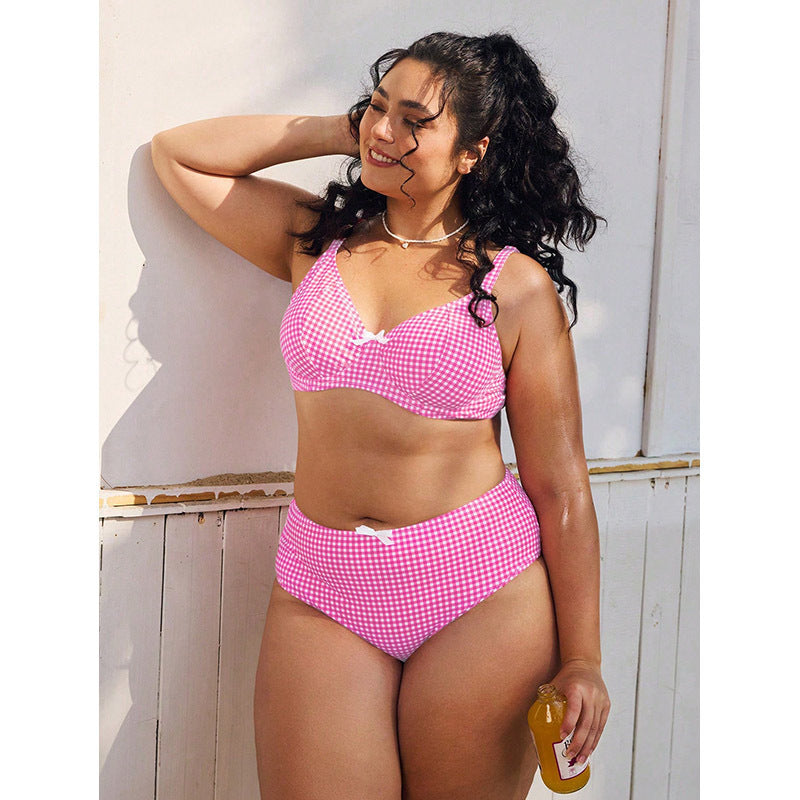 Damen Hochtaillierter Bikini mit gepolstertem Oberteil Echo Archiv