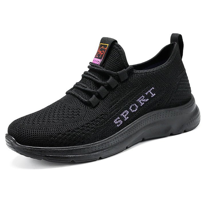 Damen nan atmungsaktive Strick-Sport-Sneaker mit elastischem Einstieg, gepolsterter Innensohle und flexibler EVA-Dämpfung Echo Archiv