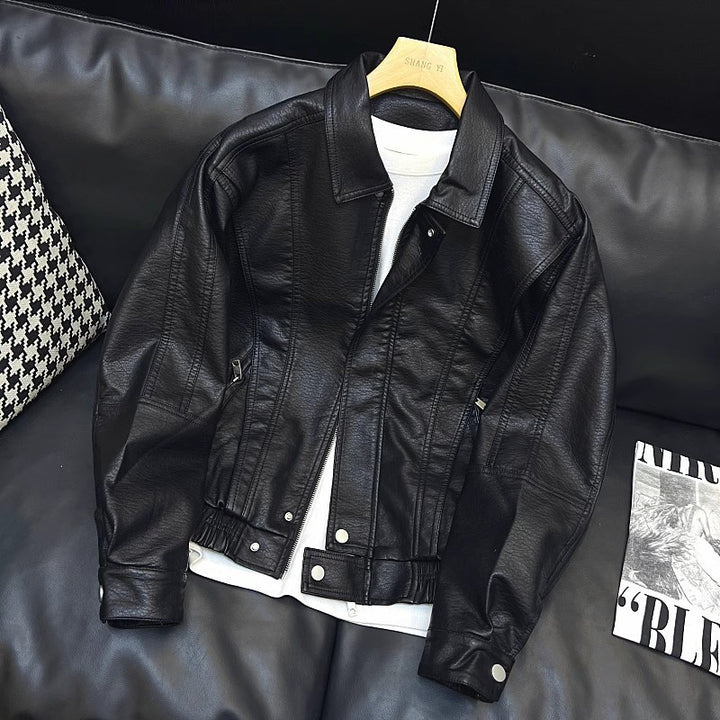 Damen Modische Lederjacke Echoarchiv
