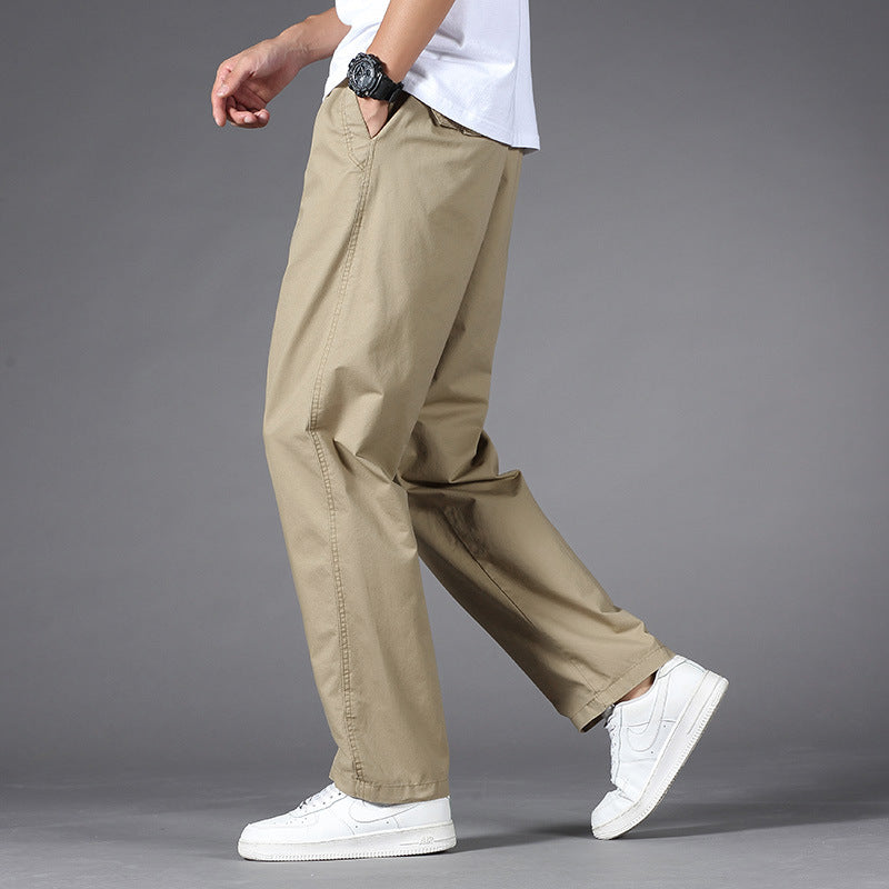 Herren Legere Relaxed-Fit Chinohose aus Baumwollmix mit elastischem Bund Echo Archiv