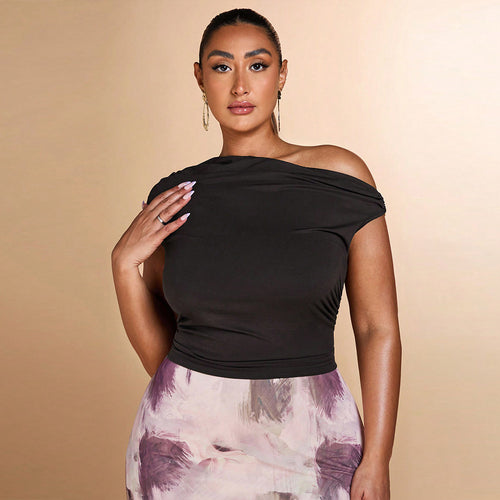 Damen Off-Shoulder-Top Echo Archiv