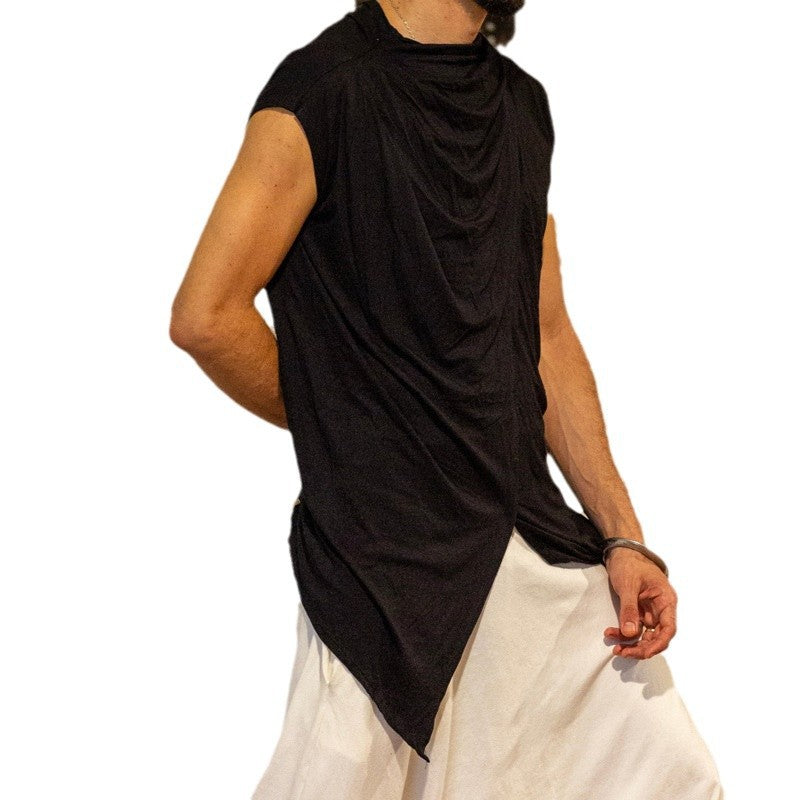 Herren asymmetrisches Kurzarm-T unique Longshirt Echoarchiv