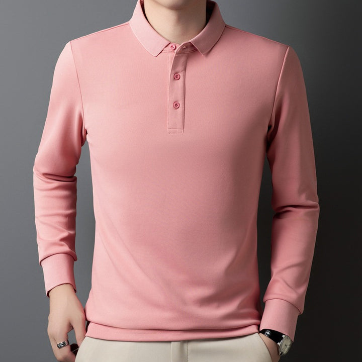 Damen Poloshirt mit langem Arm und Knopfdetails Echo Archiv