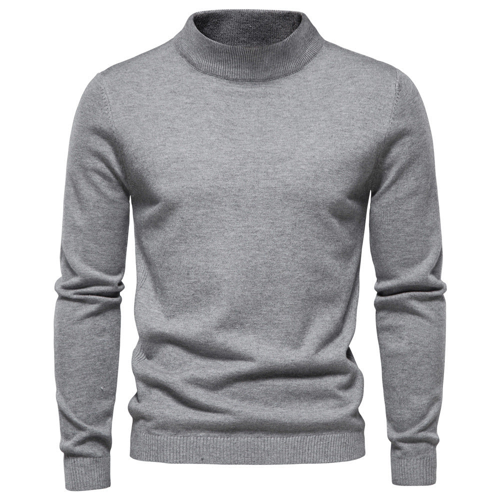 Herren eleganter Rollkragenpullover aus feiner Wolle Echoarchiv