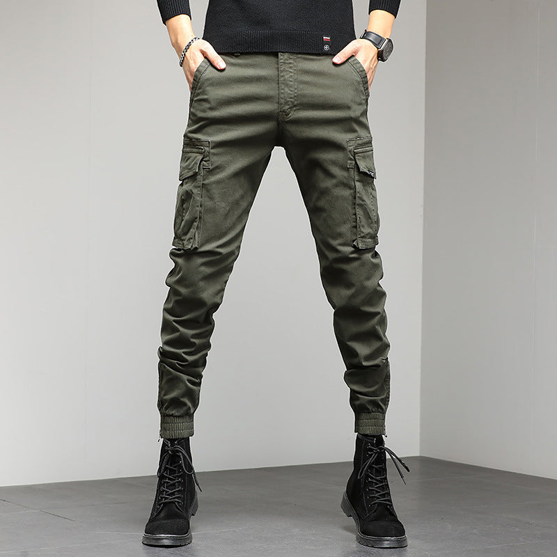 Herren stylische Cargohose mit elastischem Bund und praktischen Taschen Echoarchiv