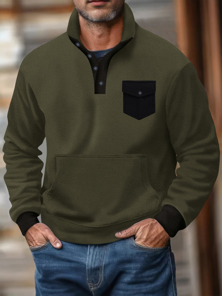 Herren Sweatshirt mit funktionaler Brusttasche Echoarchiv