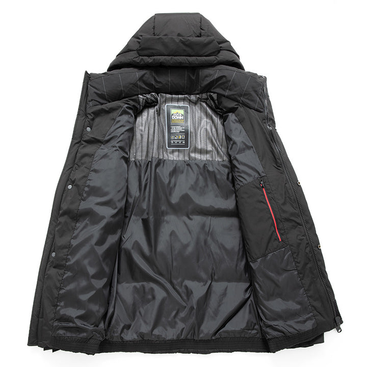 Herren Daunenparka mit abnehmbarer Kapuze und thermischer Isolierung Echo Archiv