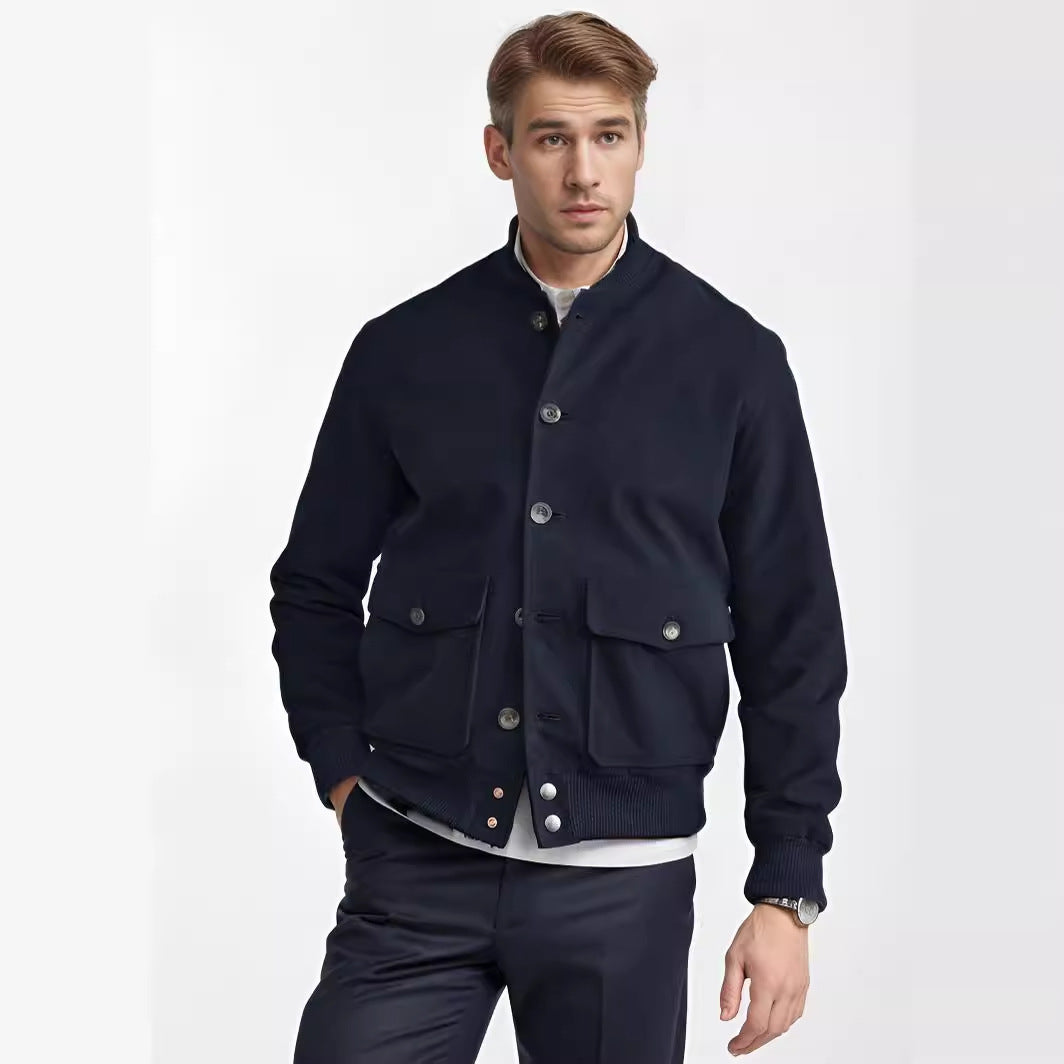 Herren lässige Steppjacke mit praktischen Taschen Echoarchiv