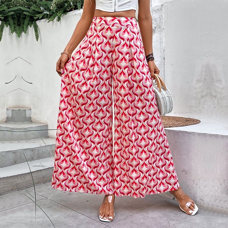 Damen Weite Hosen mit buntem Muster Echo Archiv
