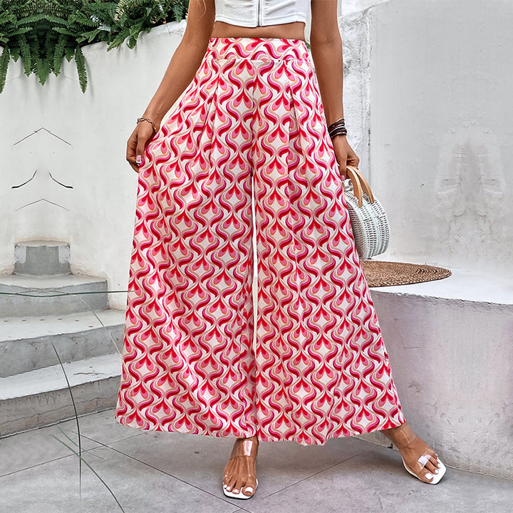 Damen Weite Hosen mit buntem Muster Echo Archiv