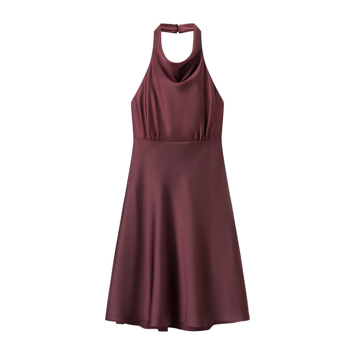 Damen Halterkleid mit schwingendem Rock und elegantem, fließendem Schnitt Echo Archiv