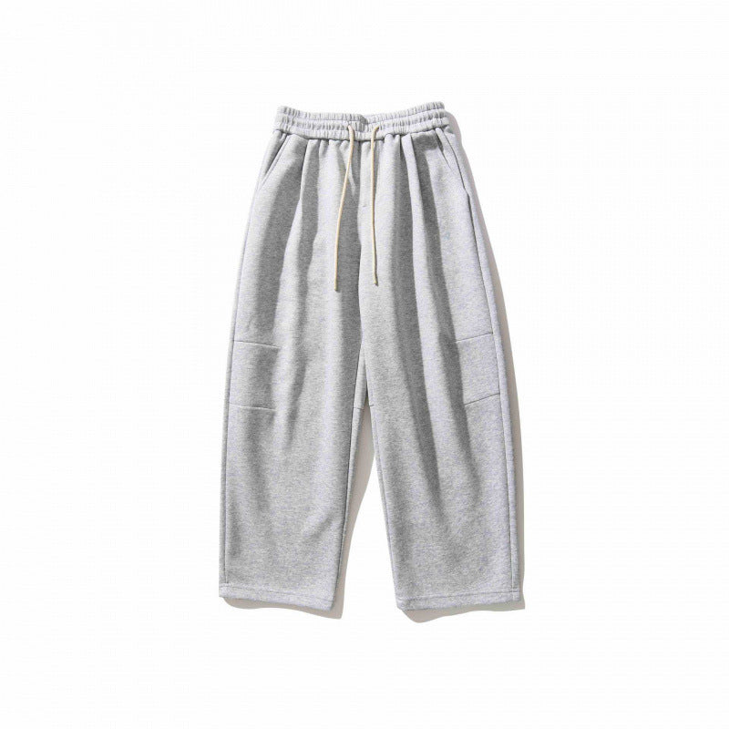 Unisex Weite Relaxed-Jogginghose aus French-Terry mit hohem Elastikbund und Kordelzug Echo Archiv