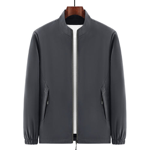 Herren Urbaner Micro‑Ripstop‑Übergangsblouson mit Stehkragen, verdecktem Reißverschluss & elastischen Manschetten Echoarchiv