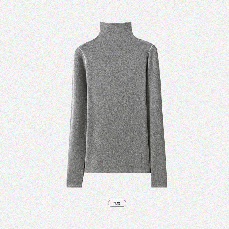 Damen Slim-Fit Rollkragen-Feinstrickshirt mit langem Arm Echo Archiv