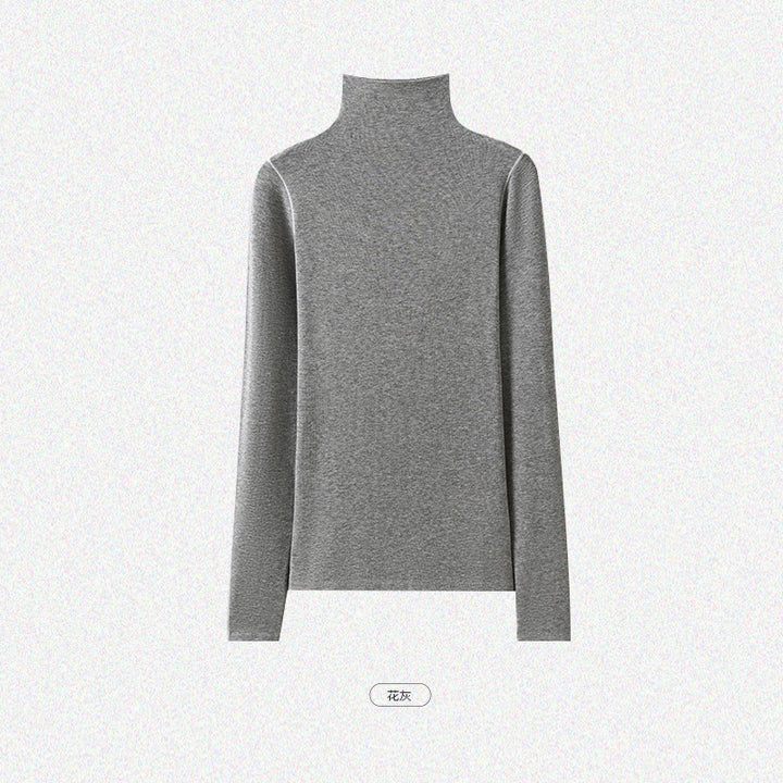 Damen Slim-Fit Rollkragen-Feinstrickshirt mit langem Arm Echo Archiv