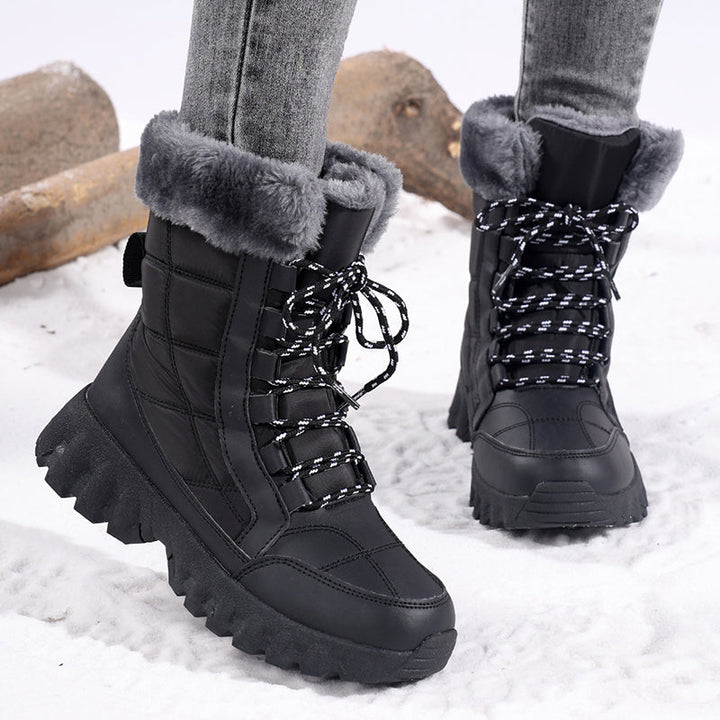 Damen Thermo-Winterstiefel mit isolierendem Futter und rutschfester Sohle Echoarchiv