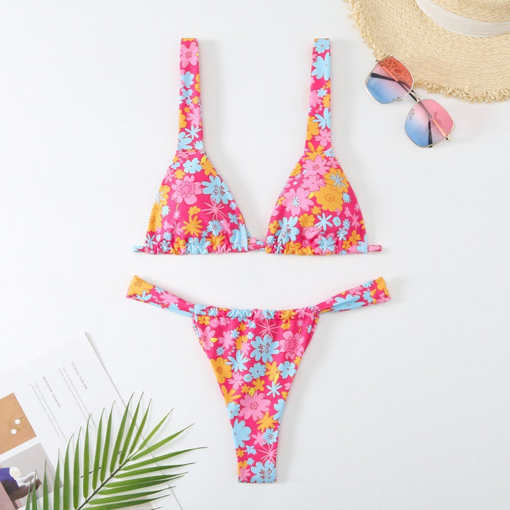 Damen wunderschöner Bikini mit floralen Mustern Echo Archiv