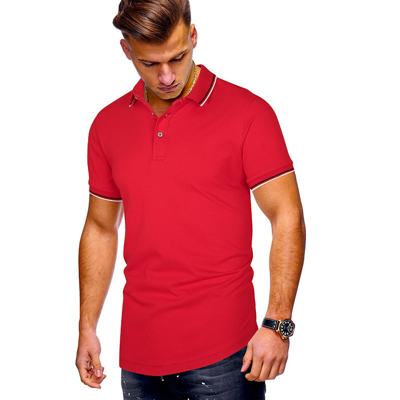 Herren Poloshirt mit Echoarchivrnen Akzenten Echoarchiv