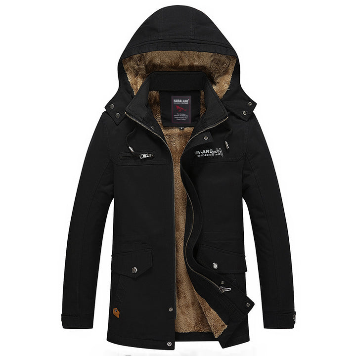 Herren Parka mit wärmender Teddyfleece-Fütterung, Kapuze und multifunktionalen Taschen Echo Archiv