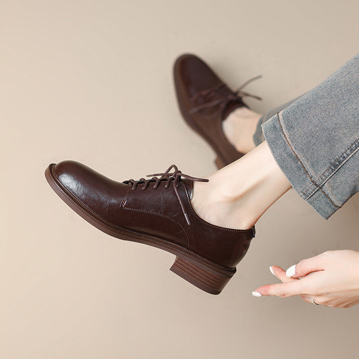 Damen Klassische Schnürschuhe aus Leder – Lioré