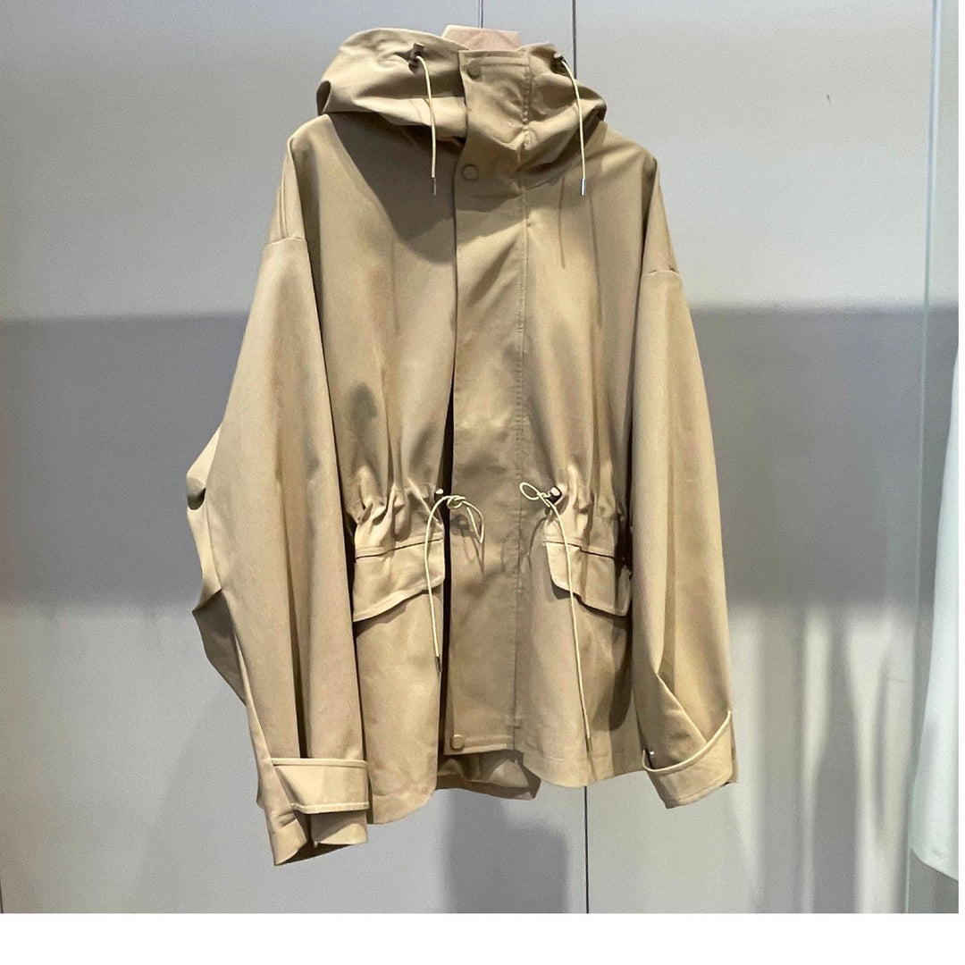 Damen Moderne Utility-Jacke mit hohem Kragen Echoarchiv