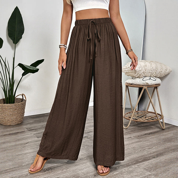 Damen Weite Sommerhose mit Kordelzug Echo Archiv