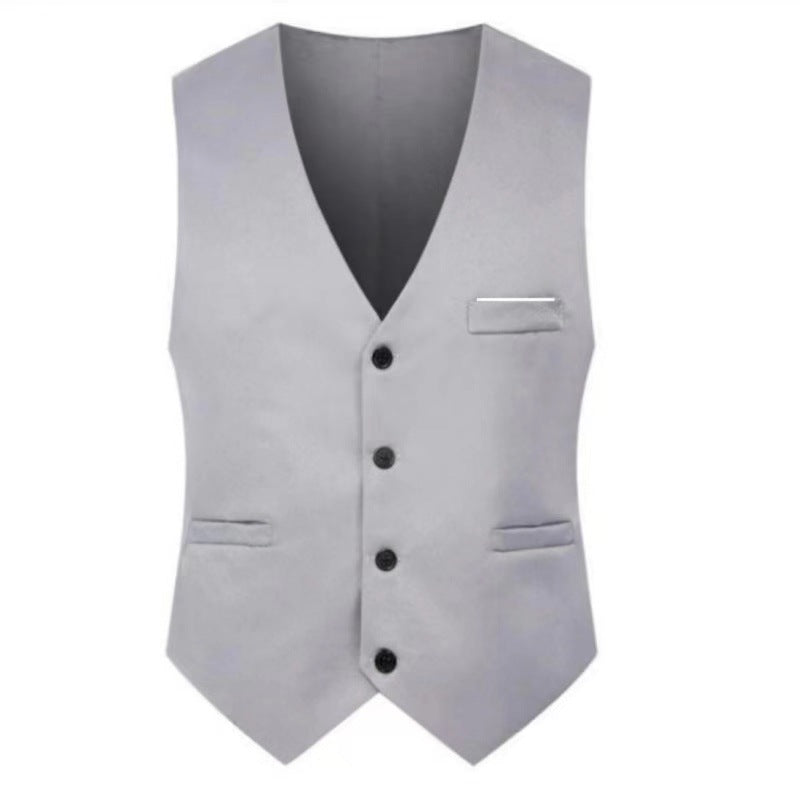 Herren nan elegante Satinweste mit V-Ausschnitt und schmal geschnittene Anzughose Echo Archiv