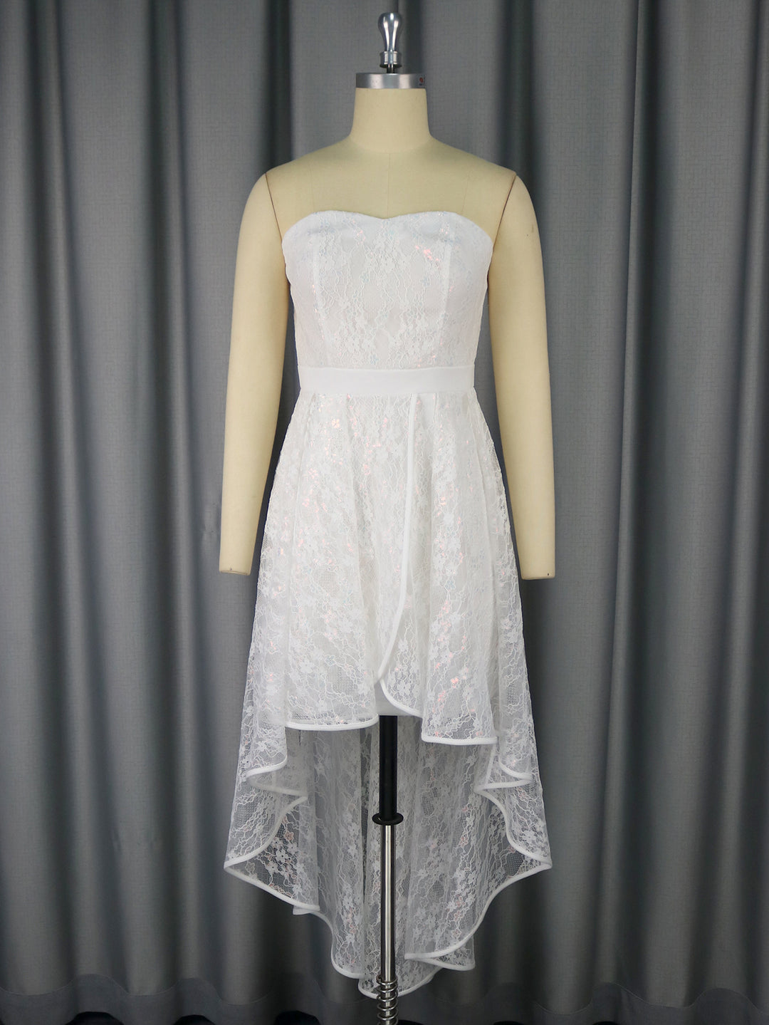 Damen Elegantes Hochzeitskleid mit asymmetrischem Saum Echo Archiv