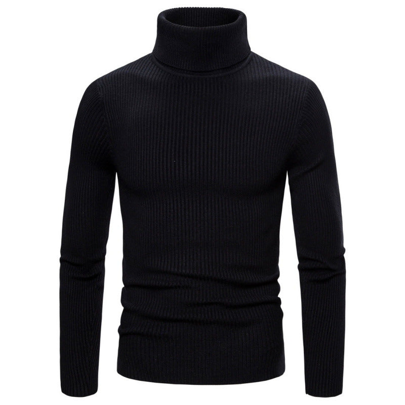 Herren Rollkragenpullover mit strukturiertem Rippdesign Echoarchiv