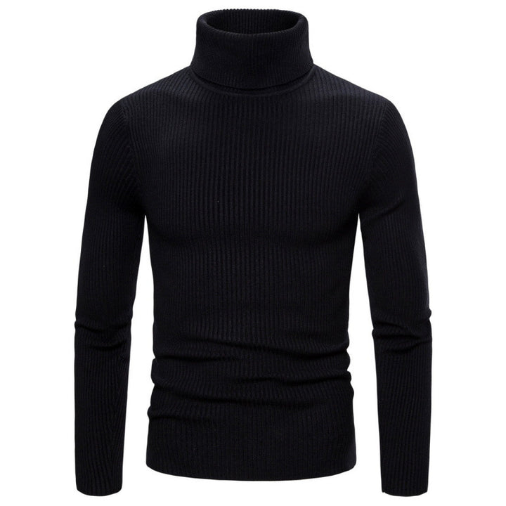 Herren Rollkragenpullover mit strukturiertem Rippdesign Echoarchiv